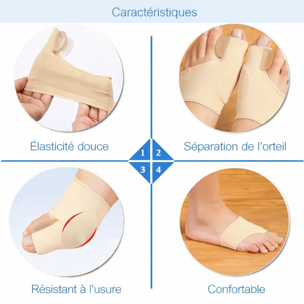 Séparateurs d’orteils pour confort du pied et alignement des orteils - Lumbizen