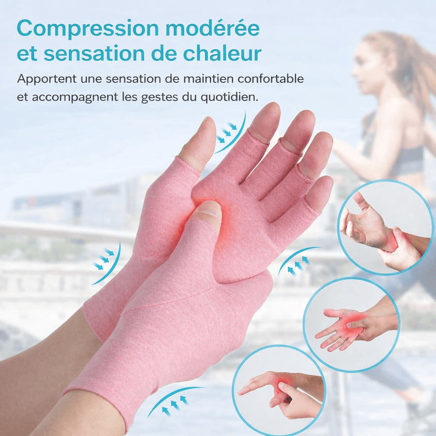 Compression modérée et sensation de chaleur