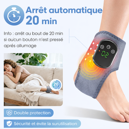 Masseur chauffant pieds et chevilles rechargeable