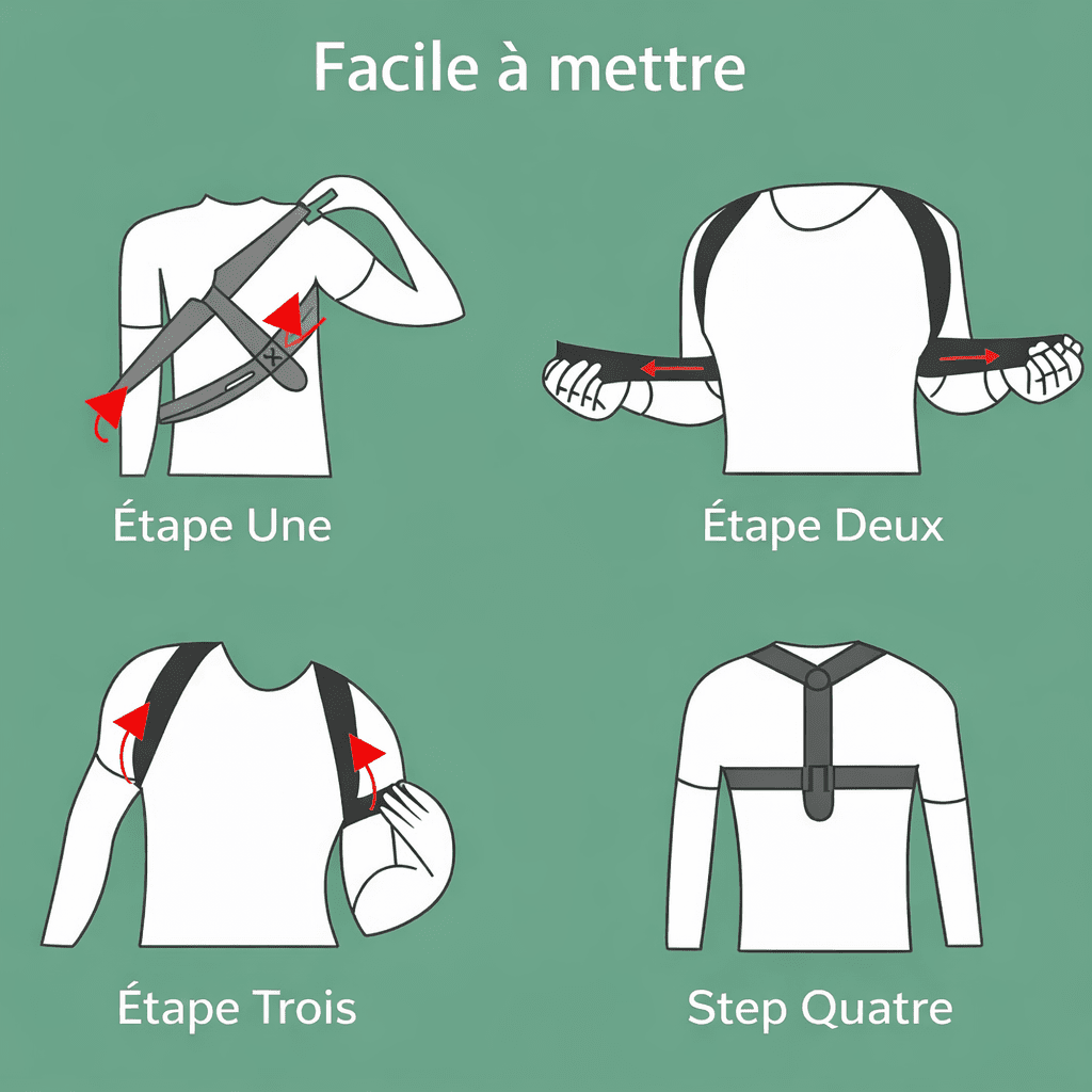 Correcteur de posture dos et épaules unisexe - Lumbizen