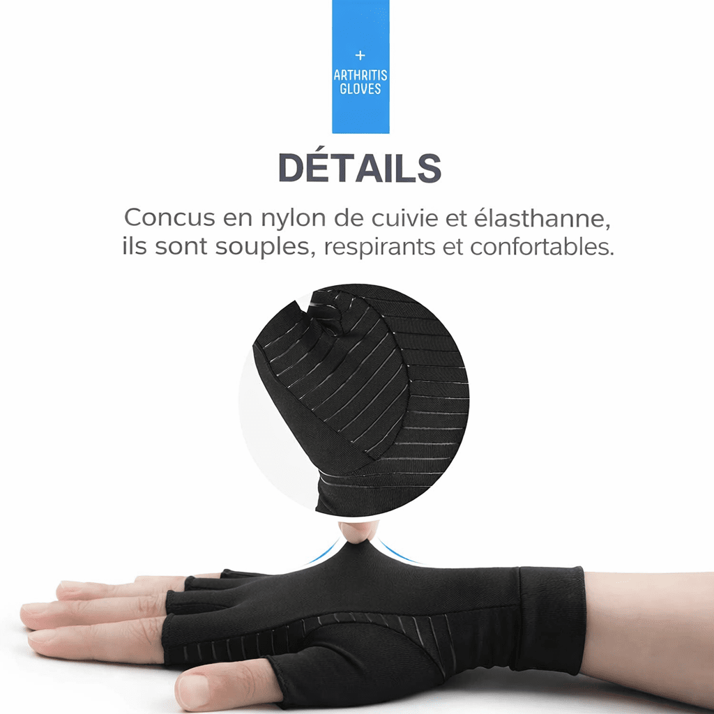 Gants de compression en cuivre pour l’arthrite - Lumbizen