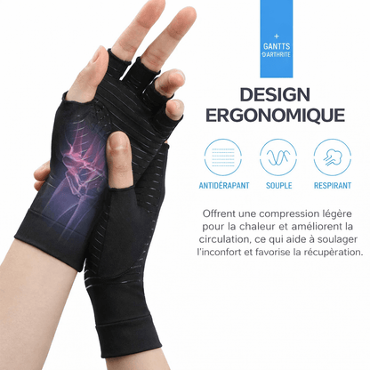 Gants de compression en cuivre pour l’arthrite - Lumbizen