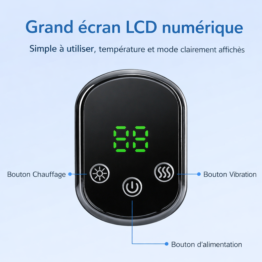 Écran LCD intuitif pour un contrôle simple
