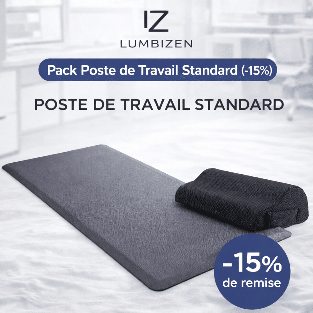 Pack poste de travail debout LumbiZen - Lumbizen