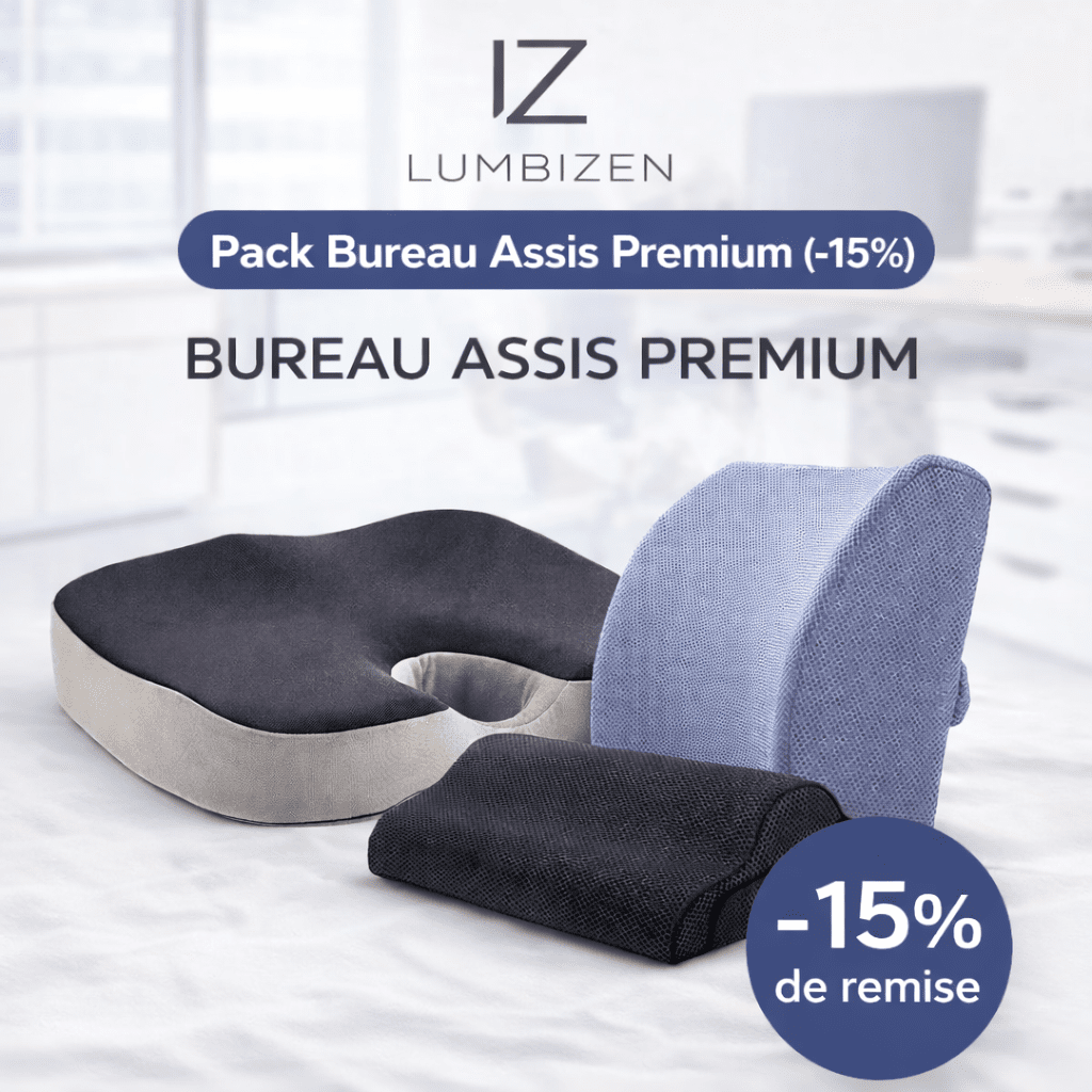 Pack bureau assis premium LumbiZen - Lumbizen