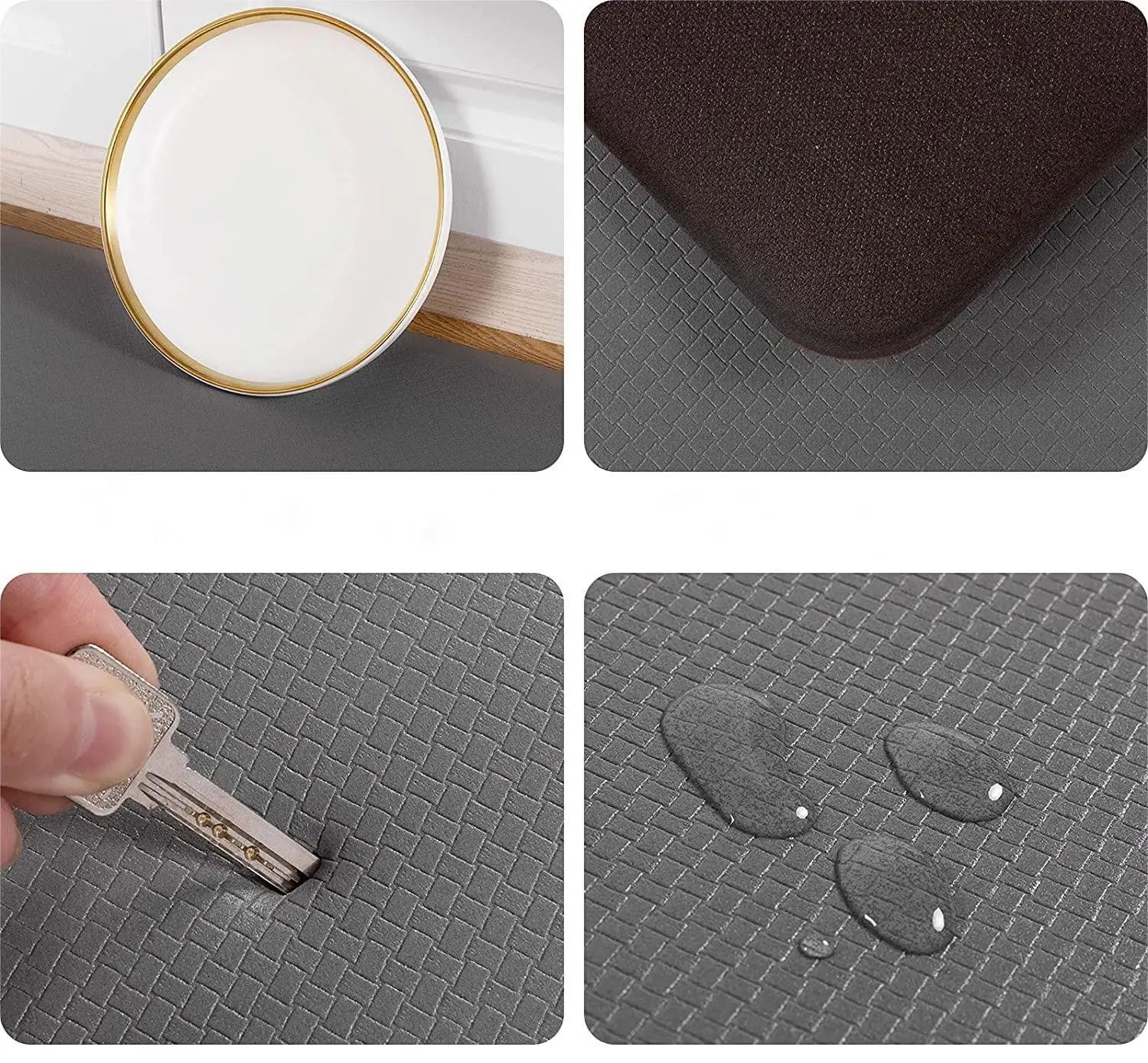 Tapis en PVC usage intérieur 44 × 70 cm, antidérapant et imperméable - Lumbizen