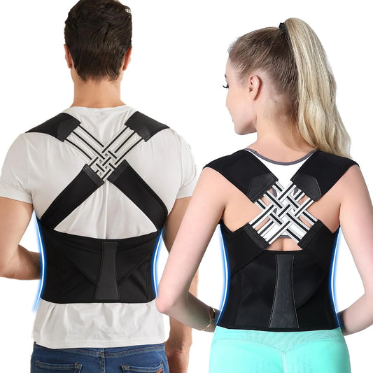 Correcteur de posture réglable unisexe pour le dos et les épaules - Lumbizen