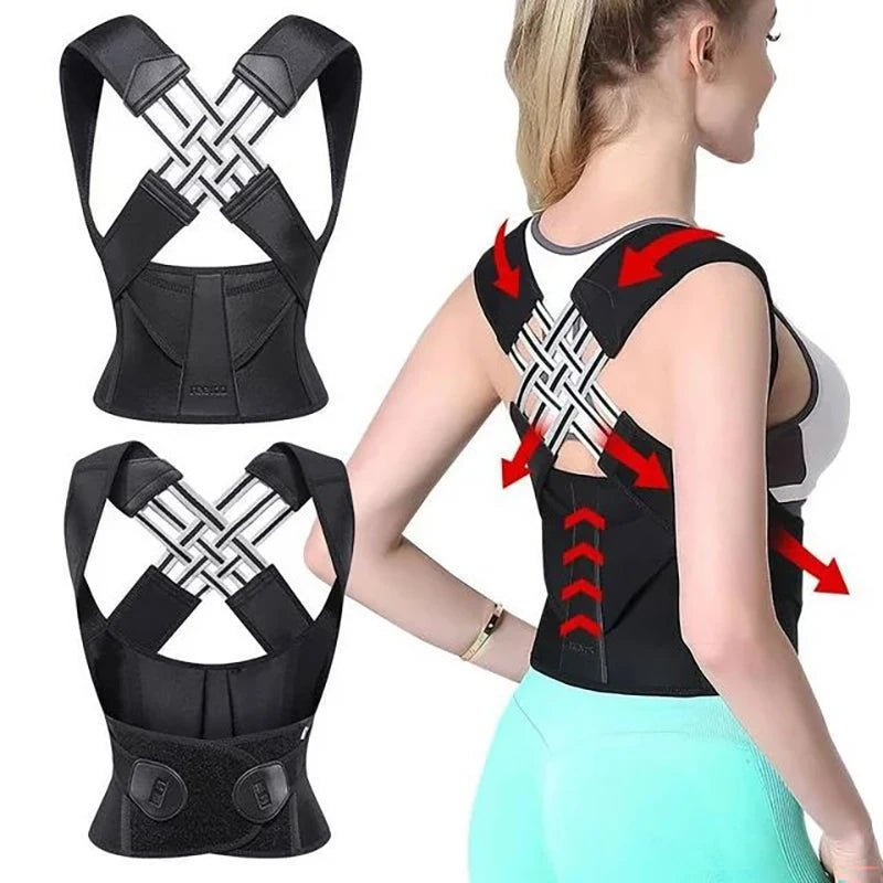 Correcteur de posture réglable unisexe pour le dos et les épaules - Lumbizen