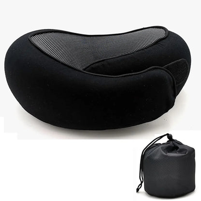 Oreiller de voyage en forme de U en mousse à mémoire de forme, réglable et portable - Lumbizen