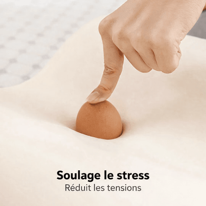 Oreiller long en mousse à mémoire de forme 50x30x10cm - Lumbizen